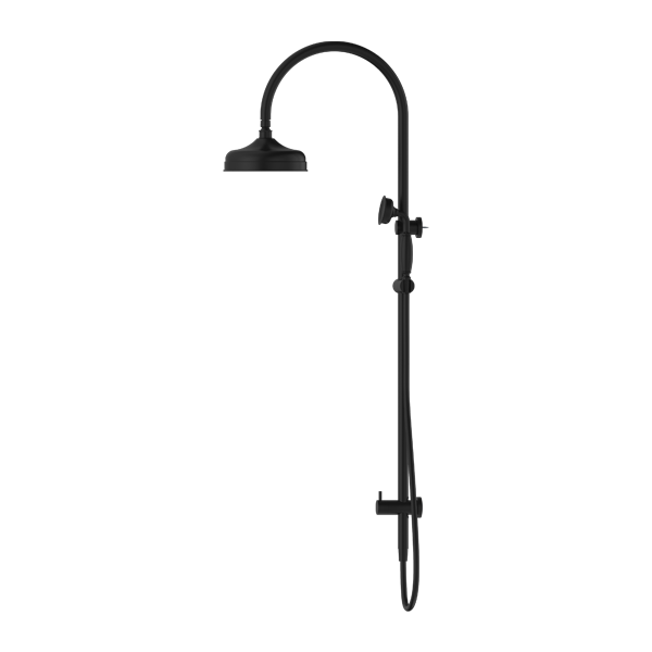 Nero York Twin Shower With Metal Hand Shower - Matte Black
