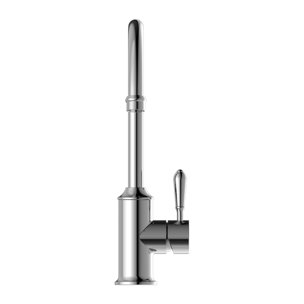 Nero York Kitchen Mixer Gooseneck Spout With Metal Lever - Chrome - NR69210602CH
