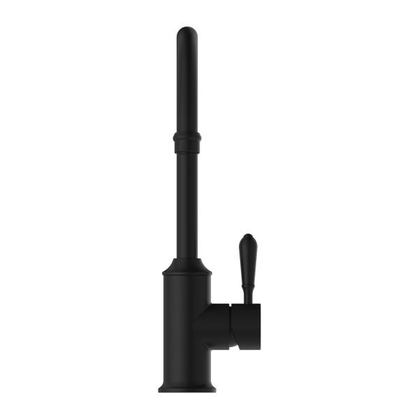 Nero York Kitchen Mixer Gooseneck Spout With Metal Lever - Matte Black - NR69210602MB