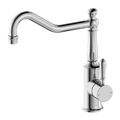 Nero York Kitchen Mixer Hook Spout With Metal Lever - Chrome - NR69210702CH