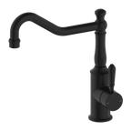 Nero York Kitchen Mixer Hook Spout With Metal Lever - Matte Black - NR69210702MB