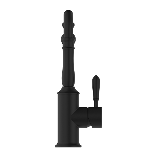 Nero York Kitchen Mixer Hook Spout With Metal Lever - Matte Black - NR69210702MB