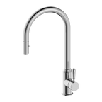 Nero York Pull Out Sink Mixer With Vegie Spray Function With Metal Lever - Chrome - NR69210802CH