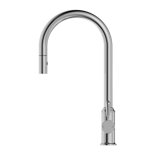 Nero York Pull Out Sink Mixer With Vegie Spray Function With Metal Lever - Chrome - NR69210802CH