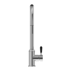 Nero York Pull Out Sink Mixer With Vegie Spray Function With Black Porcelain Lever - Chrome - NR69210803CH