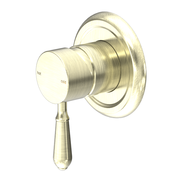 Nero York Shower Mixer With Metal Lever - Aged Brass - NR69210902AB
