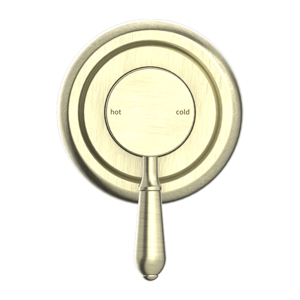 Nero York Shower Mixer With Metal Lever - Aged Brass - NR69210902AB