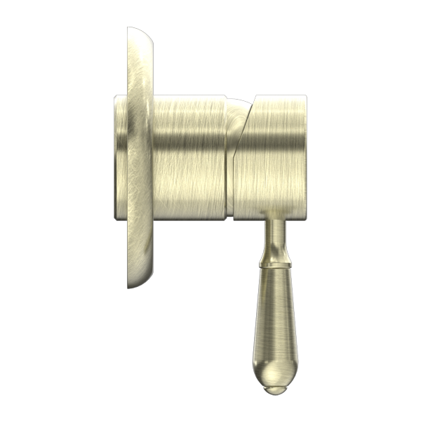 Nero York Shower Mixer With Metal Lever - Aged Brass - NR69210902AB