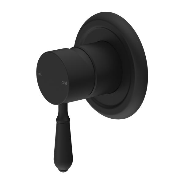 Nero York Shower Mixer With Metal Lever - Matte Black - NR69210902MB