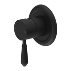Nero York Shower Mixer With Metal Lever - Matte Black - NR69210902MB