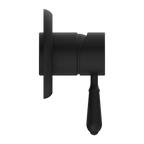 Nero York Shower Mixer With Metal Lever - Matte Black - NR69210902MB