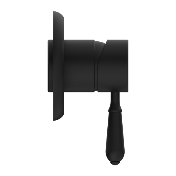 Nero York Shower Mixer With Metal Lever - Matte Black - NR69210902MB