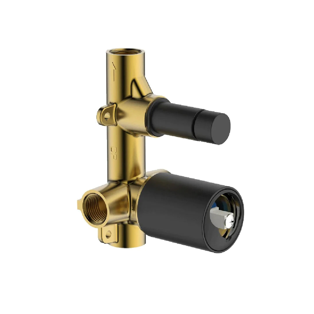 Gareth Ashton In-Wall Diverter Body for Poco Mixers - Black - 6SHD-INT-B