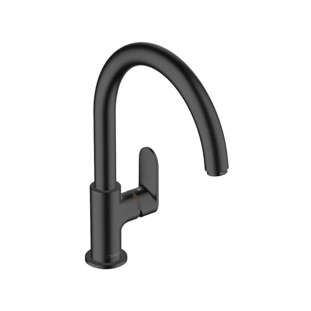 Hansgrohe Vernis 210 Blend Gooseneck Sink Mixer - Matte Black - 71870673