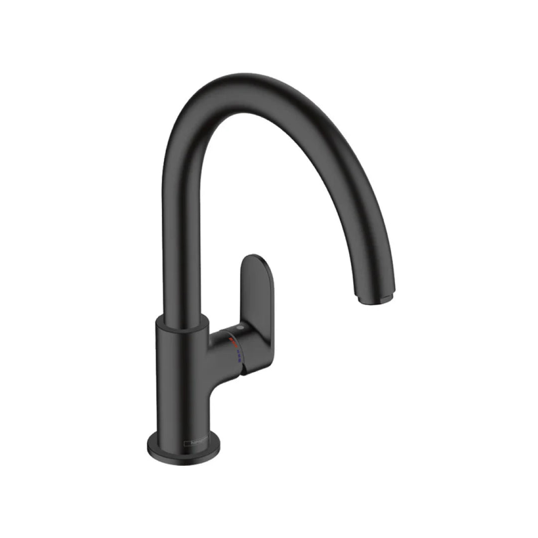 Hansgrohe Vernis 210 Blend Gooseneck Sink Mixer - Matte Black - 71870673