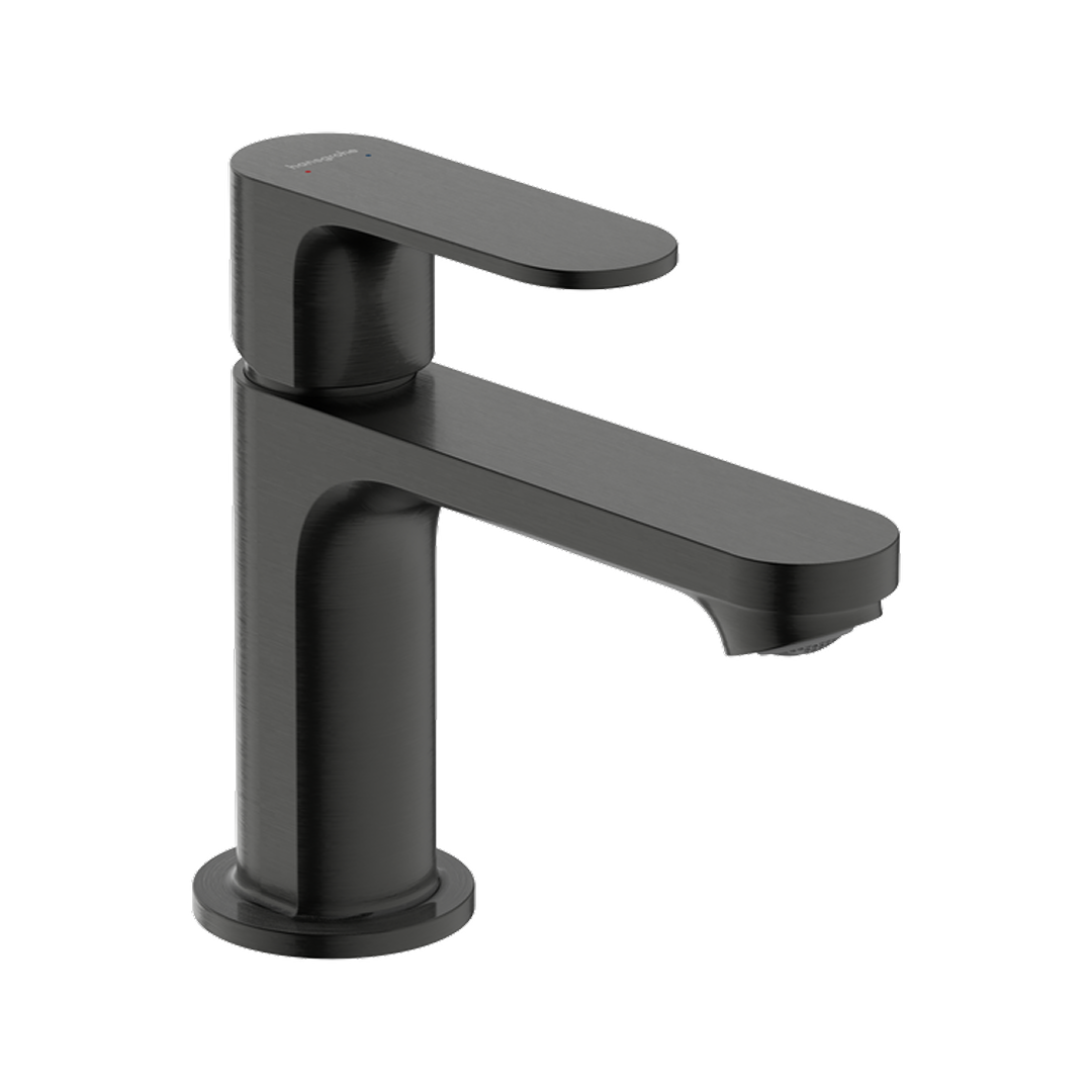 Hansgrohe Rebris S Basin Mixer 80 without Waste LF - Brushed Black Chrome 72512343