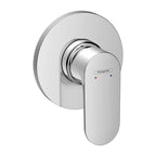 Hansgrohe Rebris S Shower Wall Mixer - Includes In-Wall Body - Chrome - 72649000 + 13620180