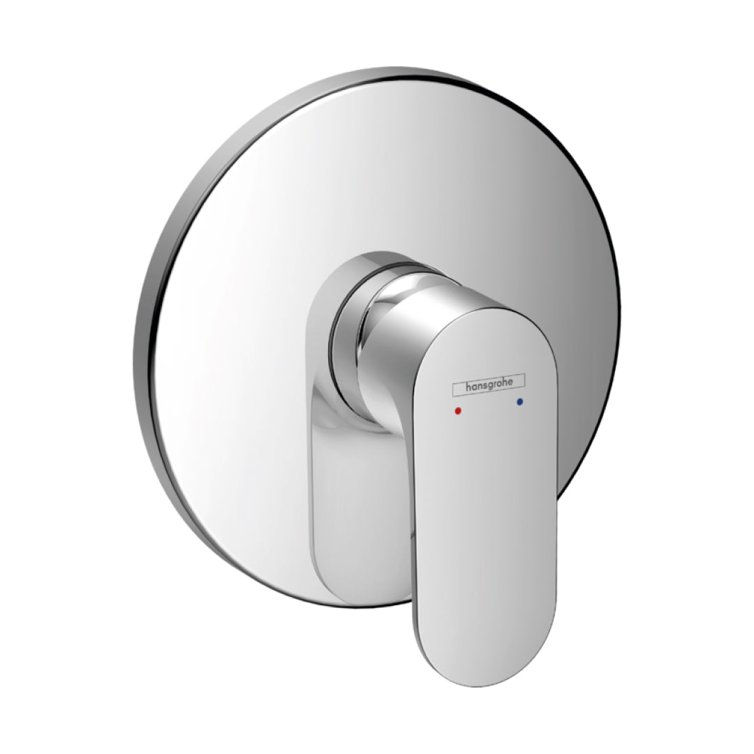 Hansgrohe Rebris S Shower Wall Mixer - Includes iBox In-Wall Body - Chrome - 72667003 + 01800180