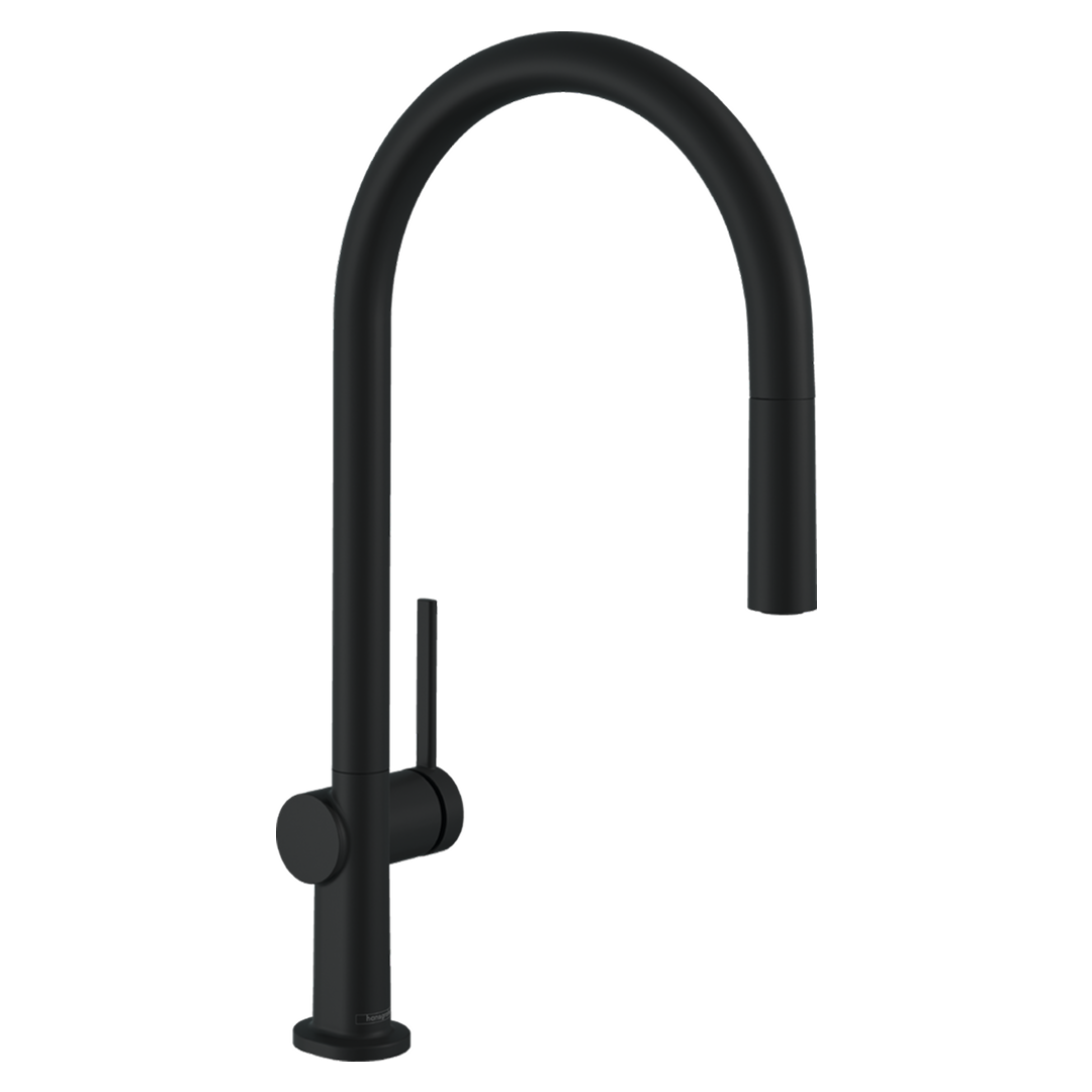 Hansgrohe Talis M54 210 1Jet Pull-Out Sink Mixer - Matte Black - 72802673