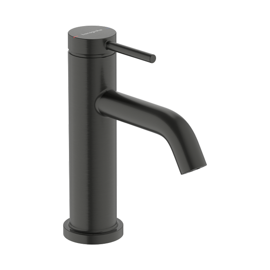 Hansgrohe Tecturis S Basin Mixer 80 without waste LF - Brushed Black Chrome 73380343