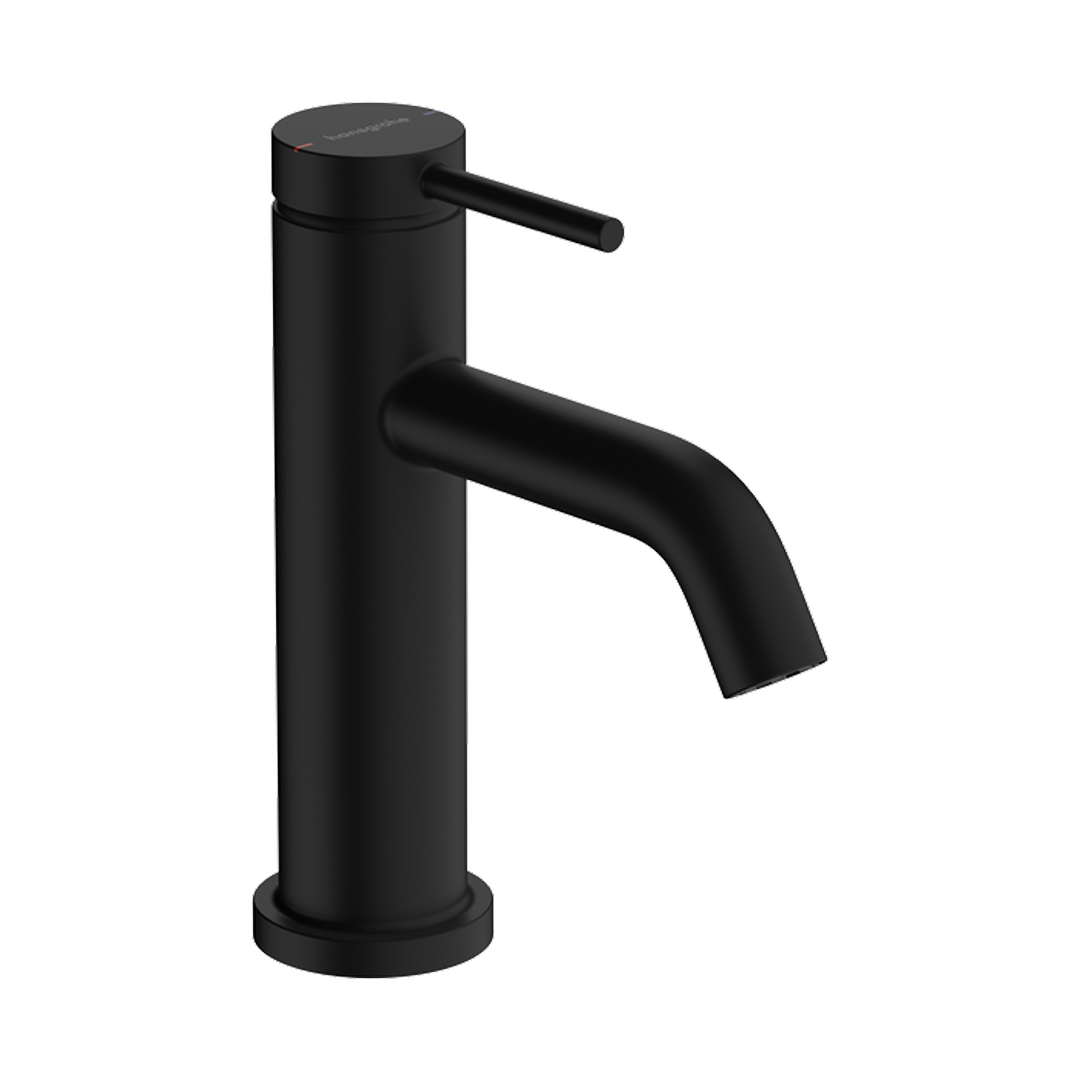 Hansgrohe Tecturis S Basin Mixer 80 without waste LF - Matt Black 73380673