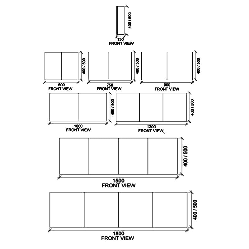 Rifco Overlay Sleek Cabinet Specification