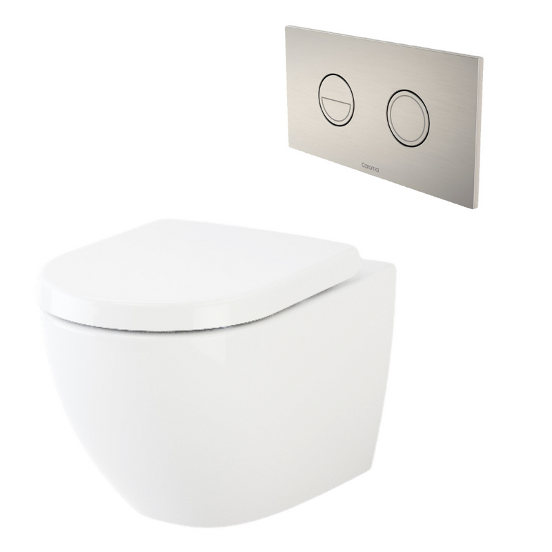 Caroma Urbane Wall Hung Invisi Series II Toilet Suite