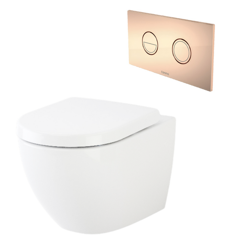 Caroma Urbane Wall Hung Invisi Series II Toilet Suite