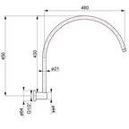 Villeroy & Boch Avia 2.0 Gooseneck Shower Arm - Chrome - 7500261B
