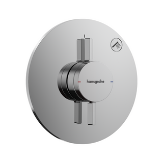 Hansgrohe DuoTurn S Single Function Wall Mixer & IBox Basic Set 2 - Chrome 75618003 + 01500800