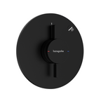Hansgrohe DuoTurn S Single Function Wall Mixer & IBox Basic Set 2 - Matt Black 75618673 + 01500180