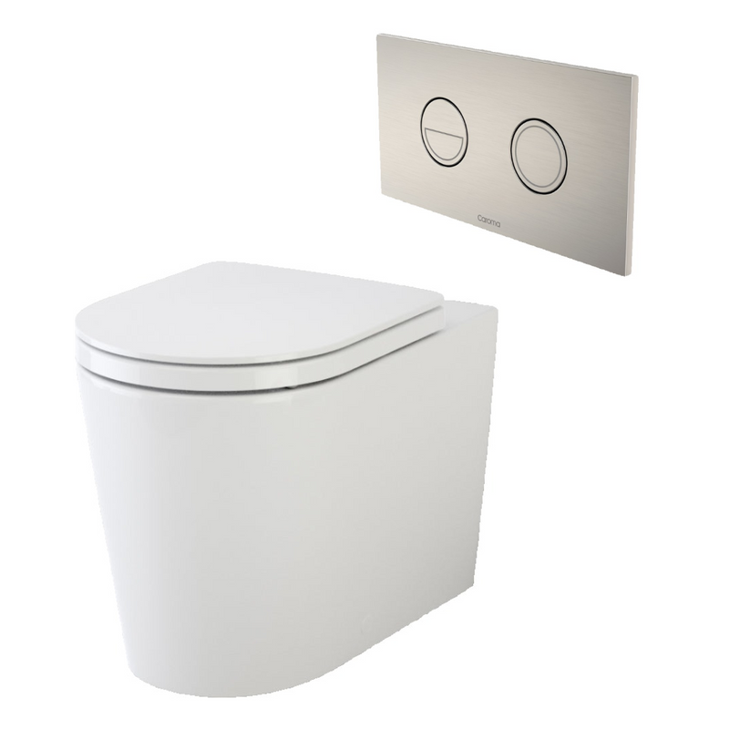 Caroma Liano Cleanflush Invisi Series II Wall Faced Toilet Suite (Germguard)