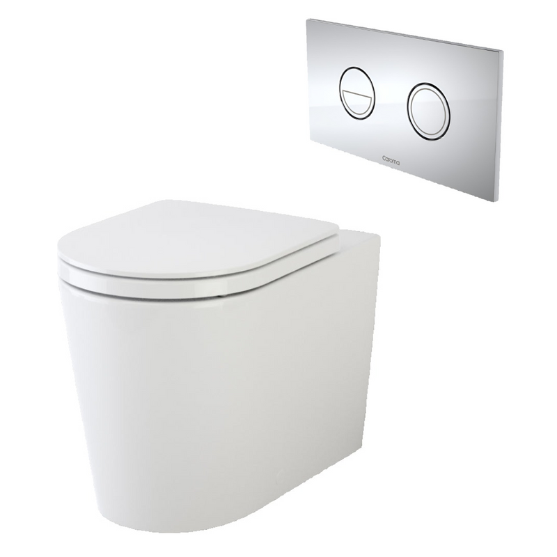 Caroma Liano Cleanflush Invisi Series II Wall Faced Toilet Suite (Germguard)