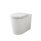 Caroma Liano Cleanflush Easy Height Invisi Series II Wall Faced Toilet Suite - Gold Flush Plate - 766350W + 237088G
