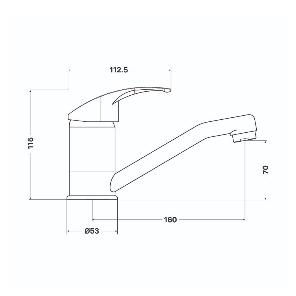 Mixx Cayenne Swivel Basin Mixer - Chrome - 7SL003EP