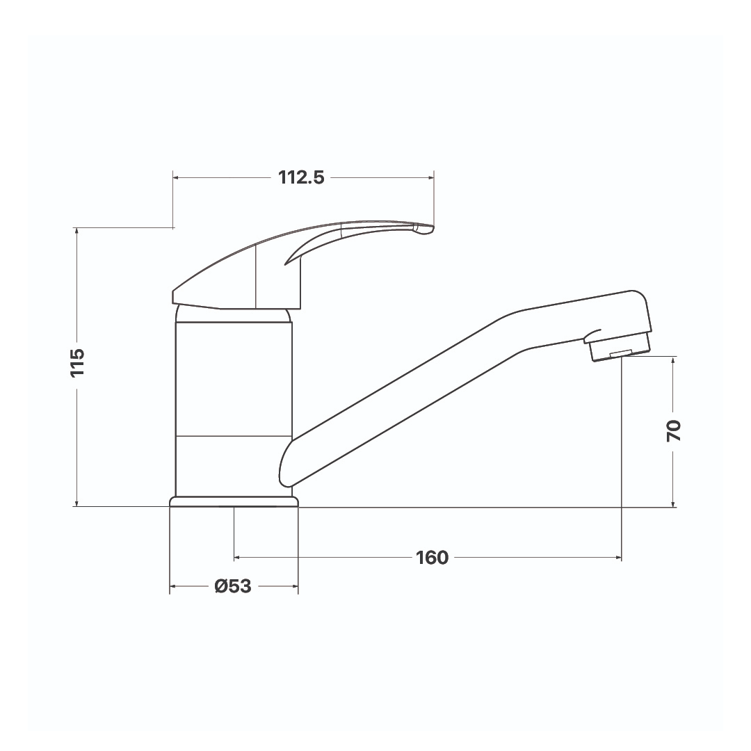 Mixx Cayenne Swivel Basin Mixer - Chrome - 7SL003EP