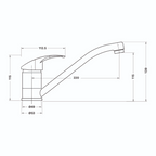 Mixx Cayenne Sink Mixer - LF Chrome - 7SL015EPF