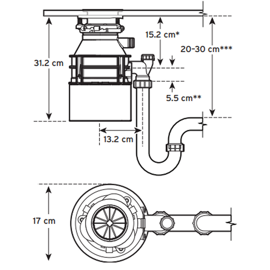 Insinkerator Standard S460SR-3 Food Waste Disposal Unit - 80367B-ISE