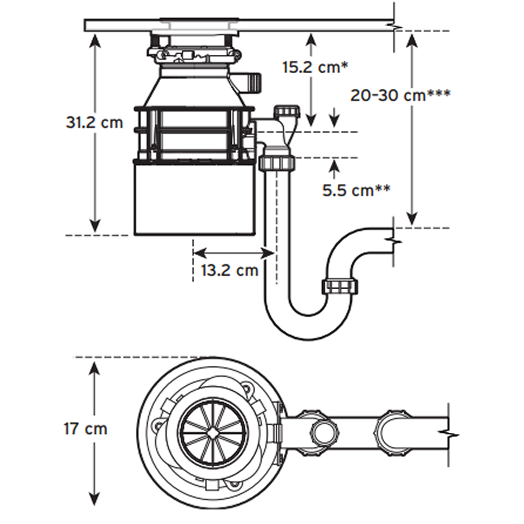 Insinkerator Standard S460SR-3 Food Waste Disposal Unit - 80367B-ISE