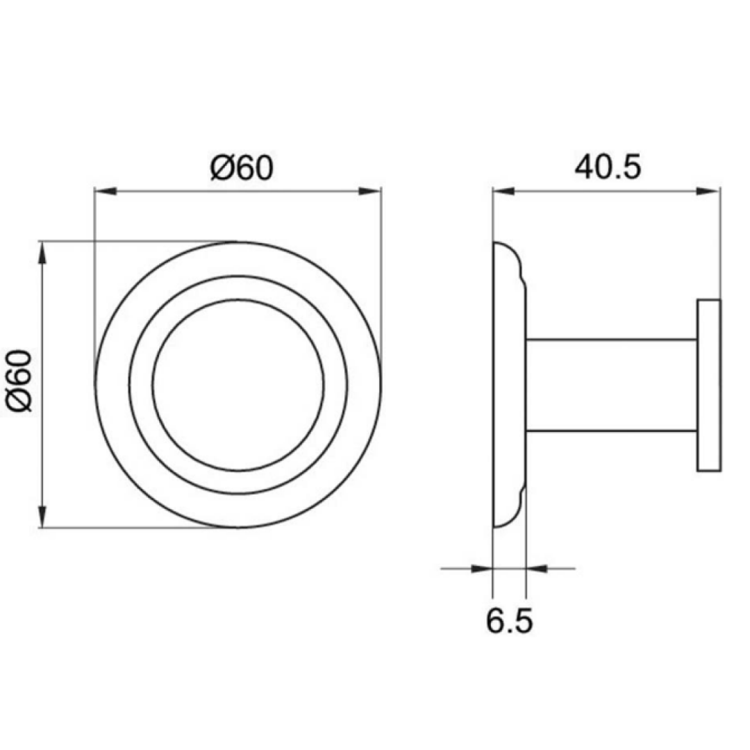 Villeroy & Boch Avia 2.0 Robe Hook - Chrome - 8371161B