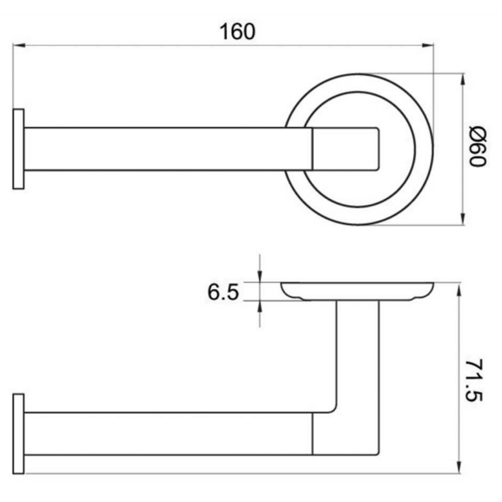 Villeroy & Boch Avia 2.0 Left Hand Toilet Roll Holder - Brushed Nickel - 8372480B