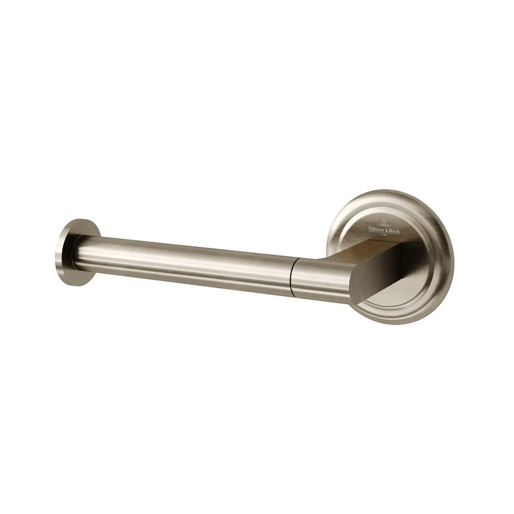 Villeroy & Boch Avia 2.0 Left Hand Toilet Roll Holder - Brushed Nickel - 8372480B