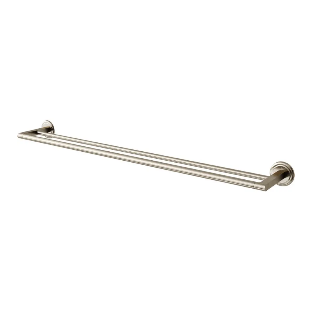 Villeroy & Boch Avia 2.0 800mm Double Towel Rail - Brushed Nickel - 8378880B