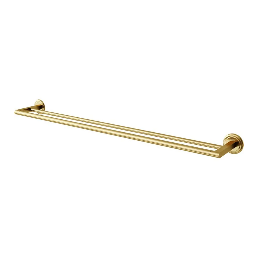 Villeroy & Boch Avia 2.0 800mm Double Towel Rail - Brushed Gold - 8378885B