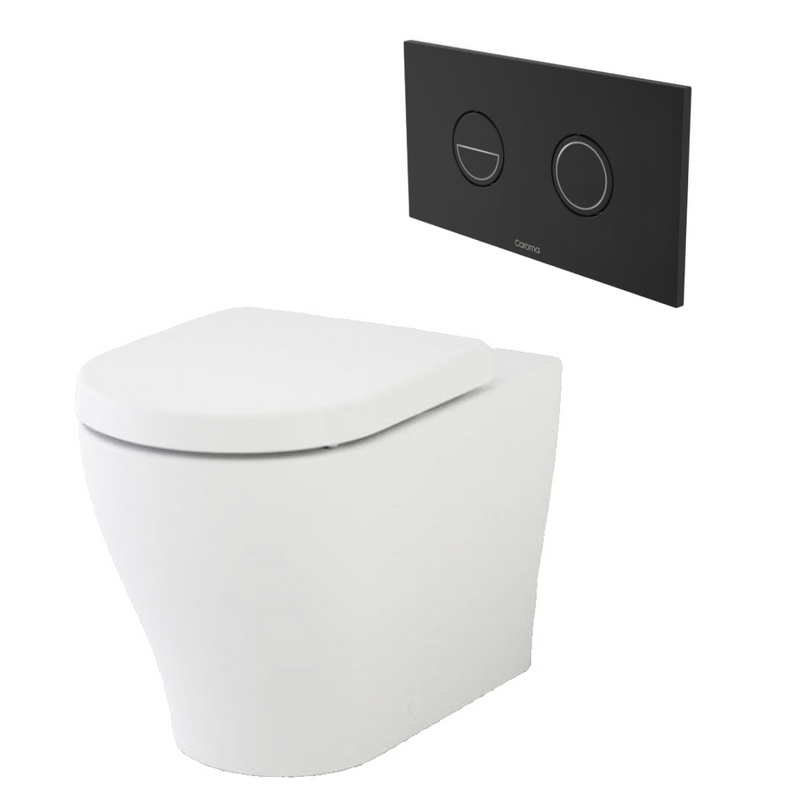 Caroma Luna Cleanflush Invisi Series II Wall Faced Toilet Suite