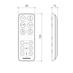 Caroma Urbane II Bidet Cleanflush Easy Height Wall Faced Invisi Suite - 848610W - Chrome Button - 848610W + 237088C