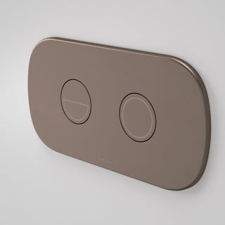 Caroma Contura II Invisi Series II® Round DC Dual Flush Plate & Buttons - Brushed Bronze - 848810BBZ