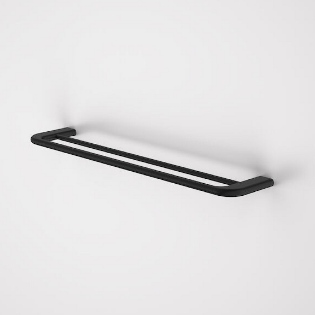 Caroma Contura II 620mm Double Towel Rail - Matte Black