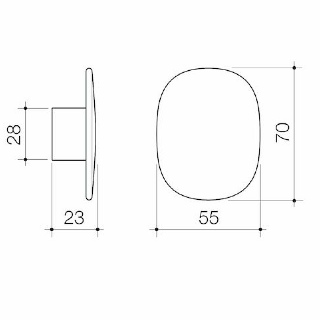 Caroma Contura II Robe Hook - Brushed Brass - 849042BB