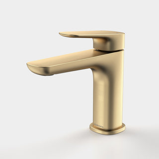 Caroma Contura II Basin Mixer - Brushed Brass - 849050BB6AF
